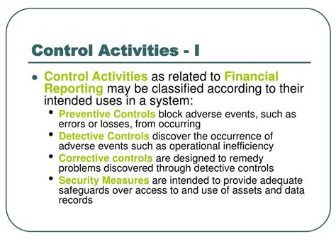 6 principles of control activities